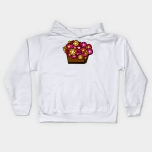 Flower Basket Kids Hoodie